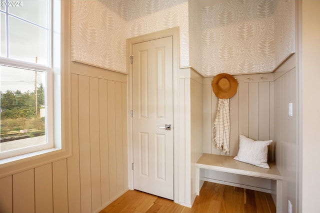 entryway featuring light wood-type flooring