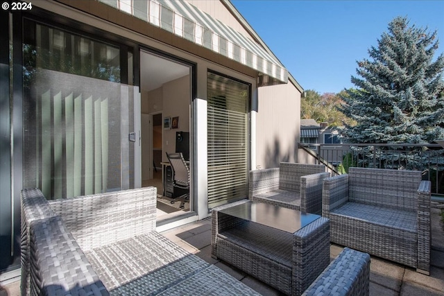 view of patio featuring outdoor lounge area