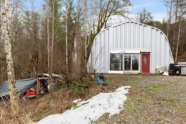 view of shed / structure