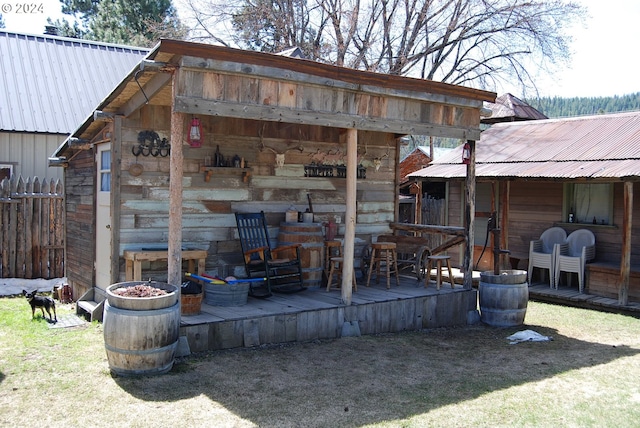 view of outdoor structure