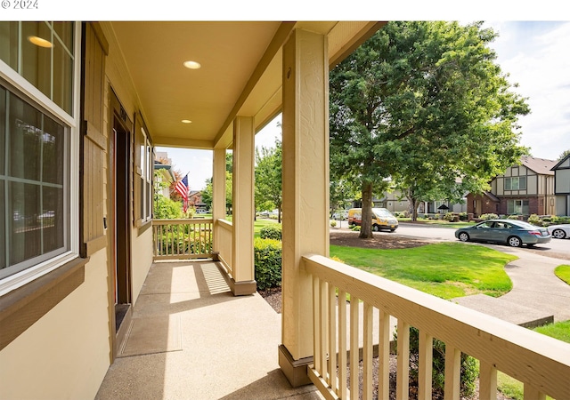 view of patio / terrace featuring a porch