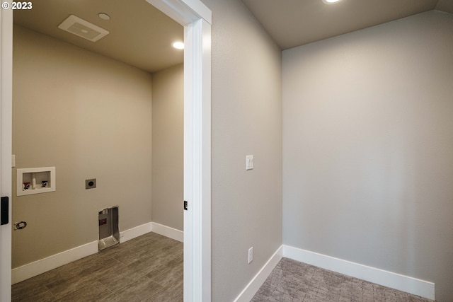 stairway featuring carpet floors