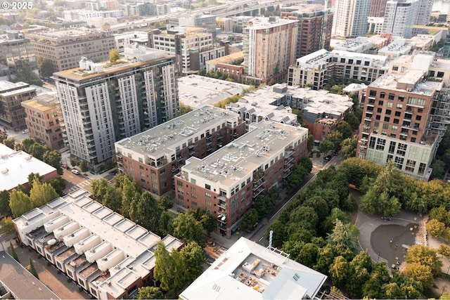 820 NW 12th Ave Unit 110, Portland, OR 97209 - birds eye view of property with a city view
