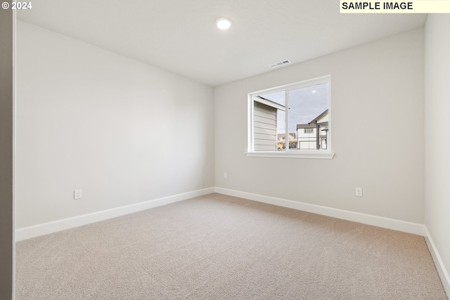 view of carpeted empty room