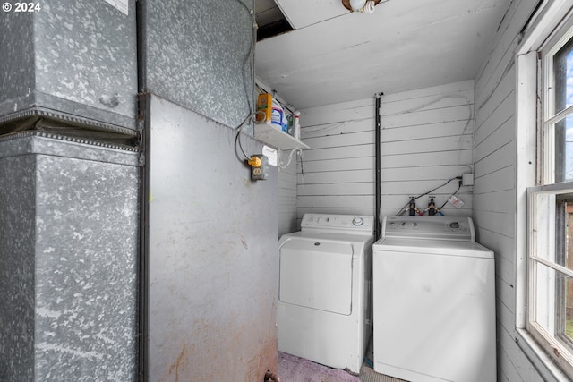 laundry room with washer and dryer