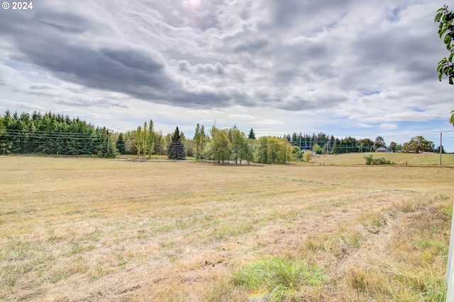 view of yard featuring a rural view