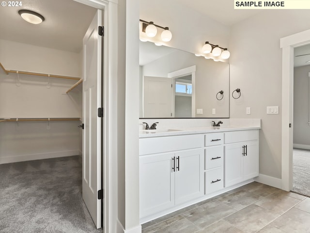 bathroom with vanity