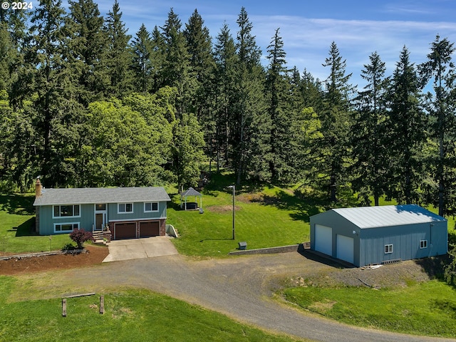 birds eye view of property