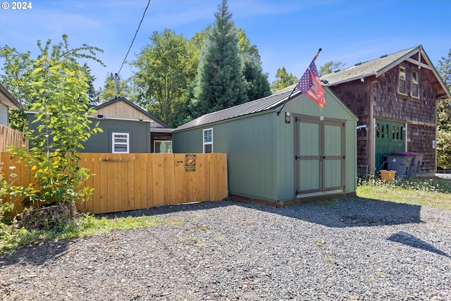 exterior space with fence