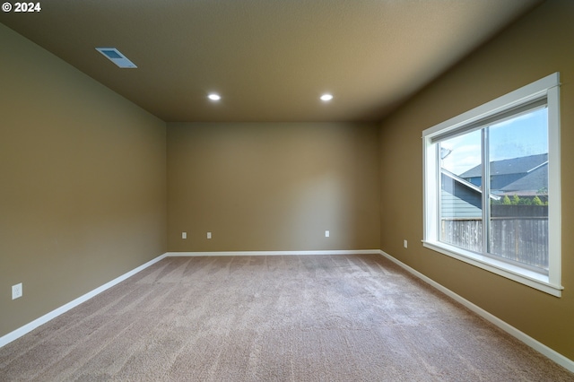 view of carpeted empty room