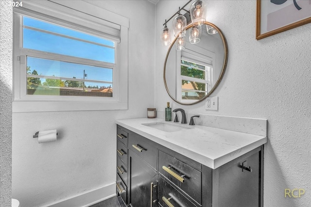 bathroom featuring vanity