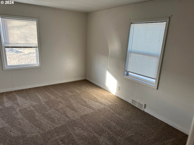 view of carpeted empty room