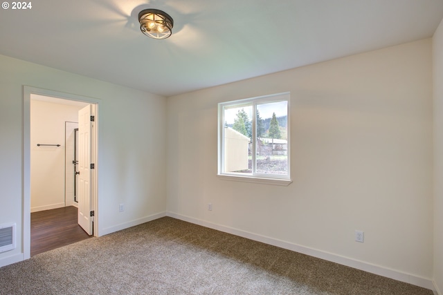 view of carpeted empty room