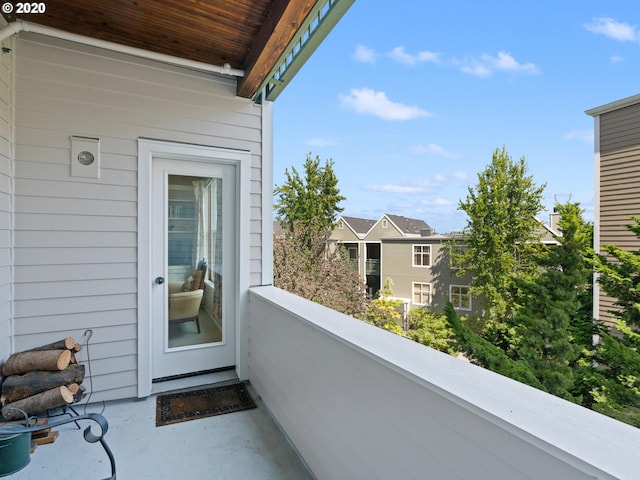 view of balcony