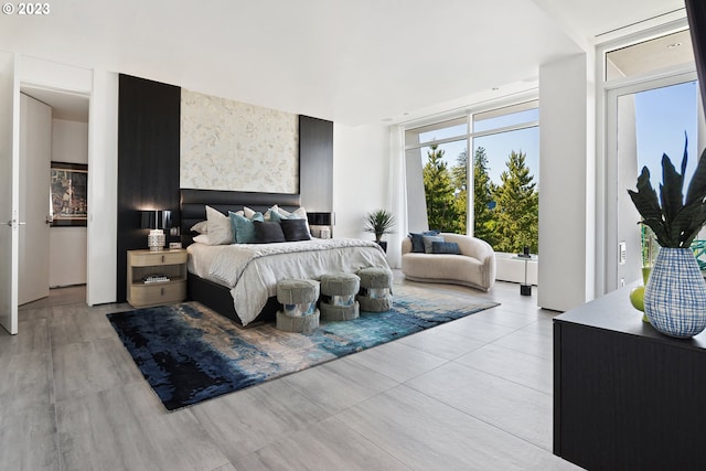 view of tiled bedroom