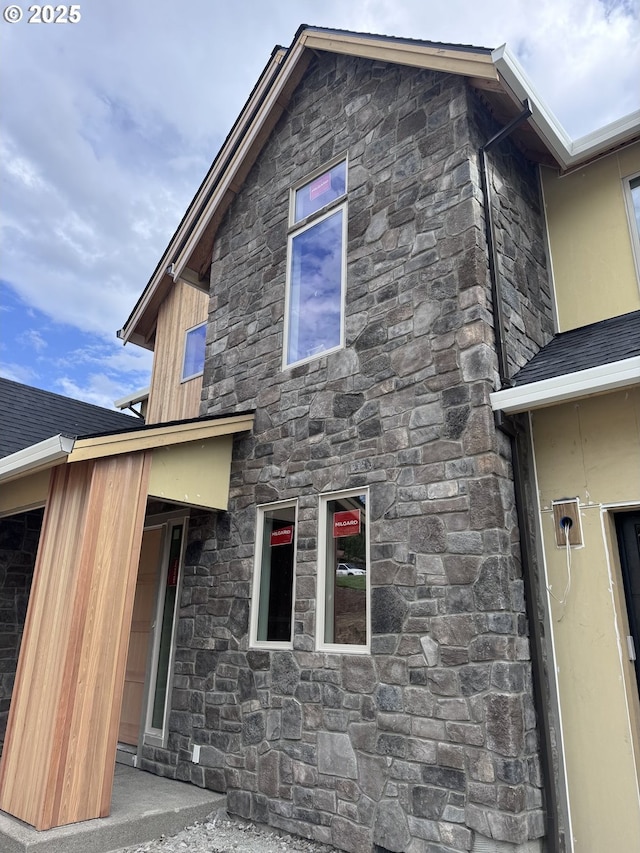 3734 Landis St, West Linn, OR 97068 - view of side of property with stone siding