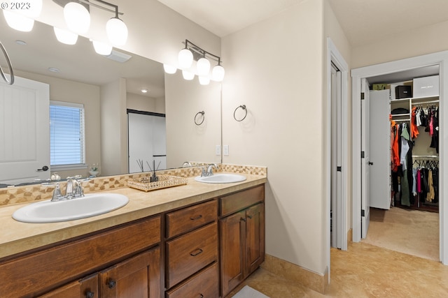 bathroom featuring vanity