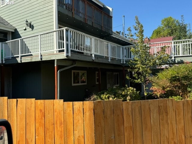 view of rear view of property