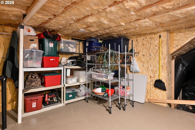 view of storage room