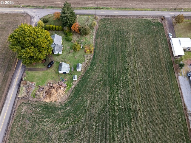 drone / aerial view featuring a rural view