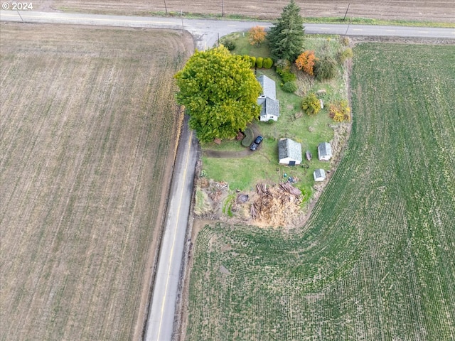 bird's eye view featuring a rural view