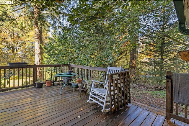 view of wooden terrace