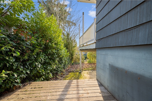 view of wooden terrace