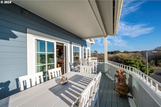 view of balcony