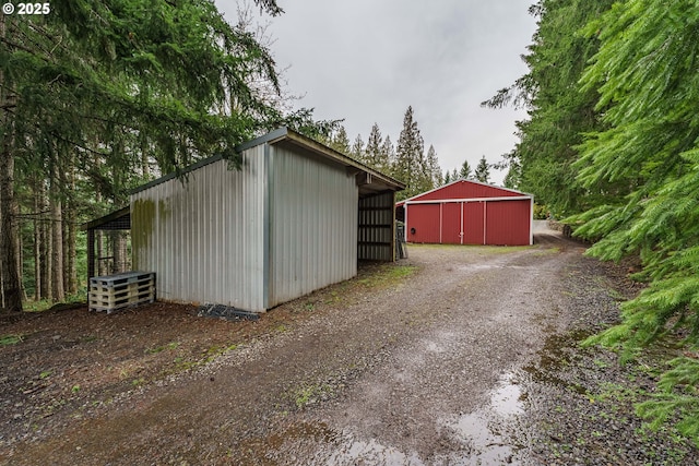 view of outbuilding