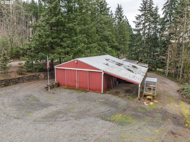 view of outbuilding