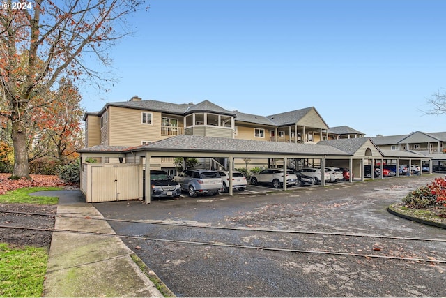 view of car parking