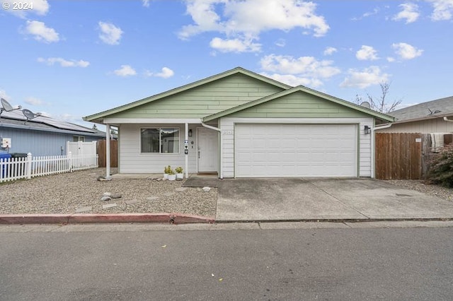 ranch-style house with a garage