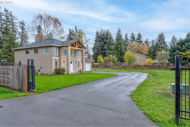 exterior space featuring a front lawn