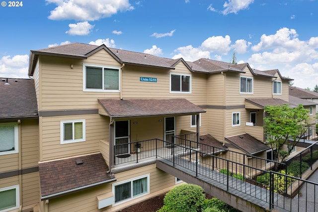 exterior space with a balcony