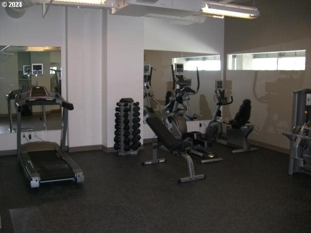 view of workout area