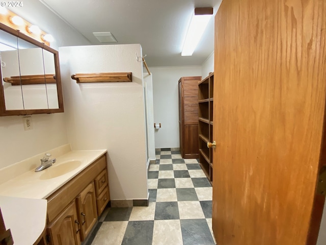 bathroom featuring vanity