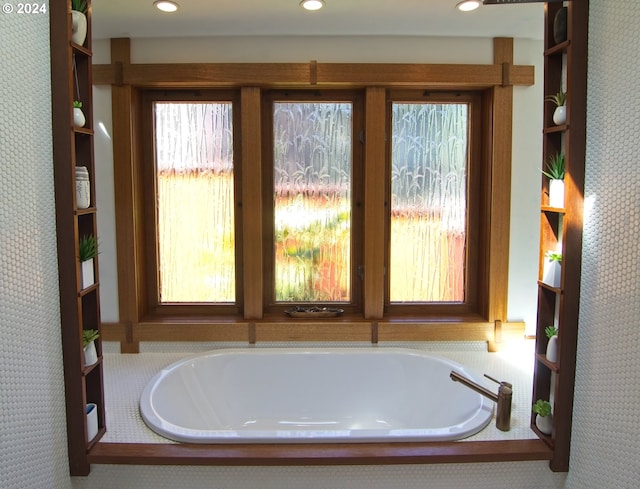 2275 Floral Hill Dr, Eugene, OR 97403 - bathroom with a bathtub and a healthy amount of sunlight