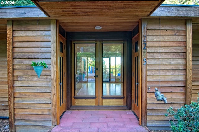 2275 Floral Hill Dr, Eugene, OR 97403 - view of exterior entry featuring french doors