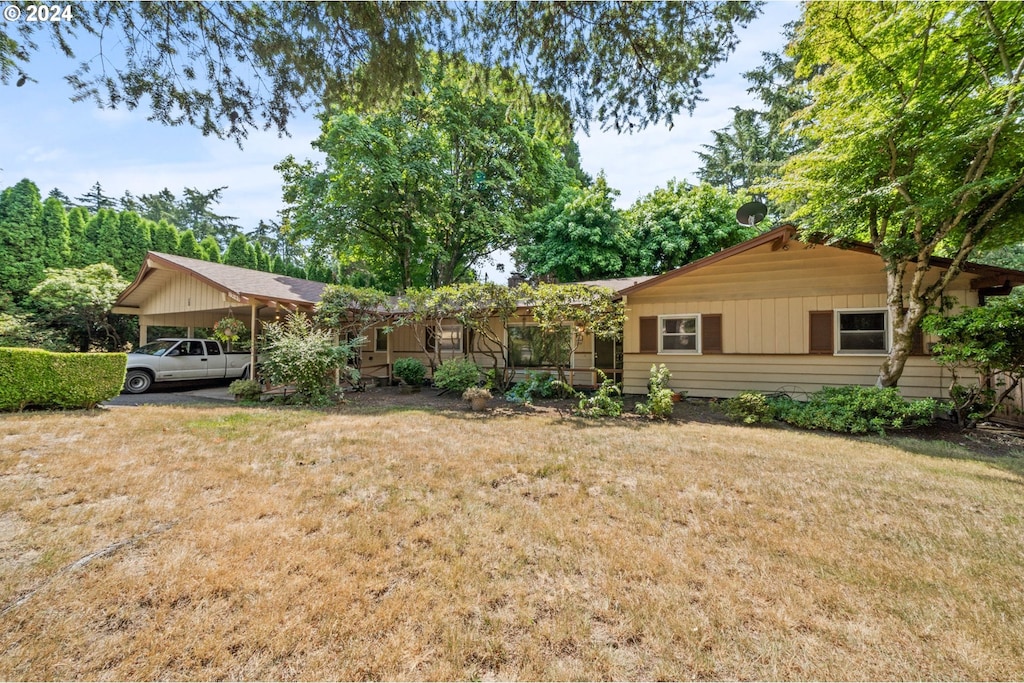 12160 SW Butner Rd, Portland, OR 97225 - view of front of home with a front yard