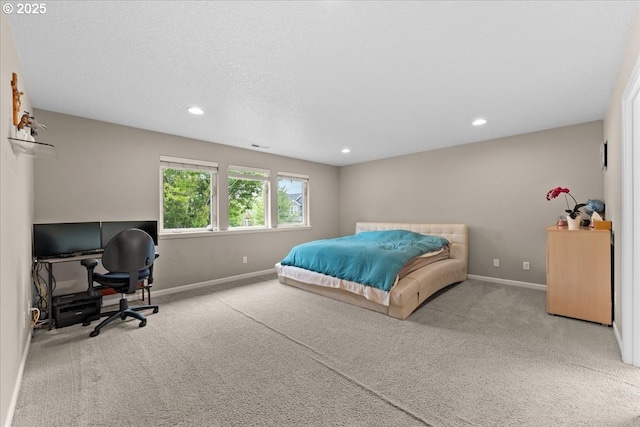 5898 SE Thornapple St, Hillsboro, OR 97123 - bedroom featuring carpet floors, recessed lighting, a desk, and baseboards