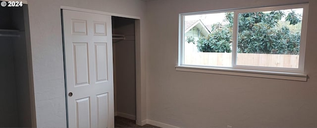 bedroom with a closet