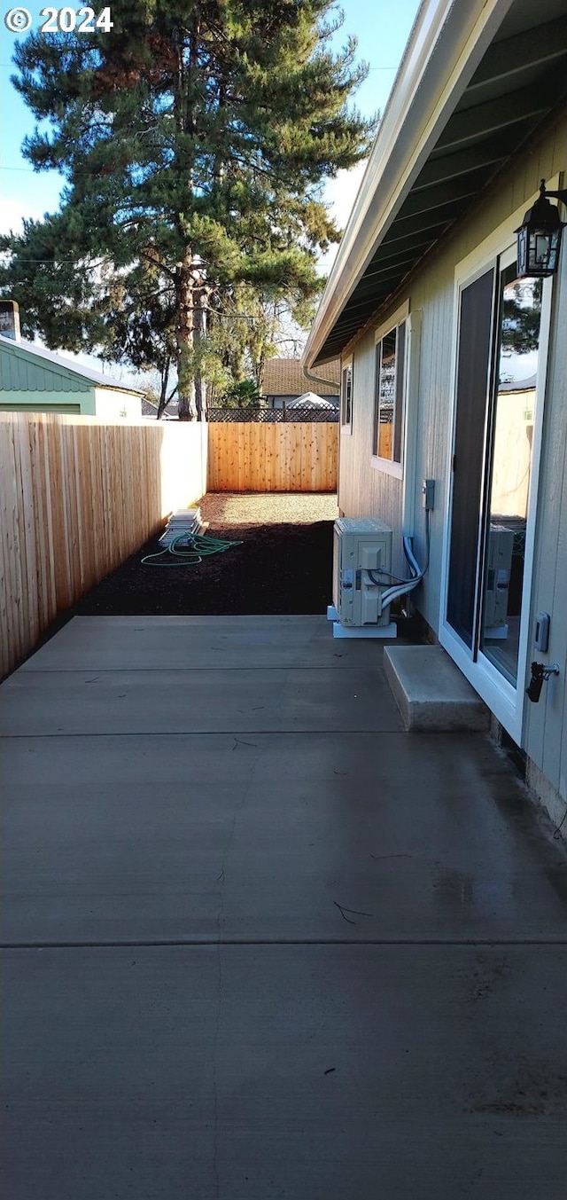 view of patio with ac unit