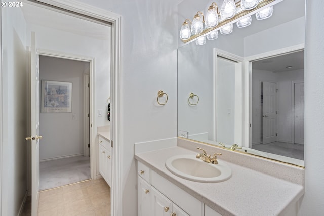 bathroom with vanity