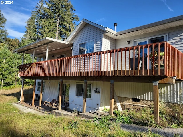 view of back of property