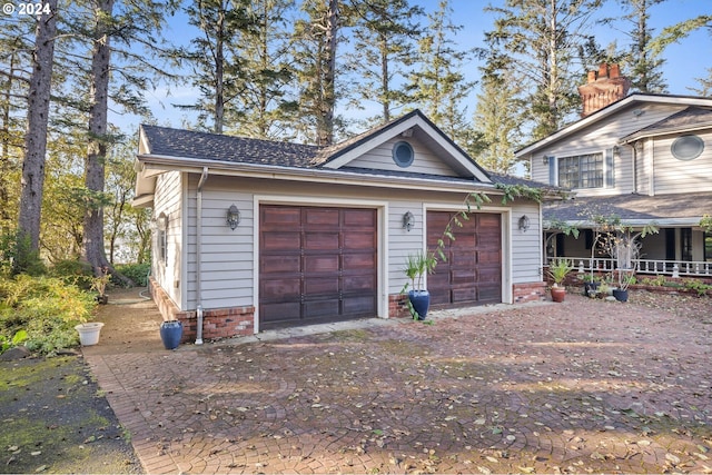 view of front of home featuring a garage