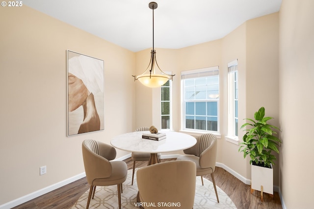 5171 SW 174th Ter, Beaverton, OR 97078 - dining area featuring wood finished floors and baseboards