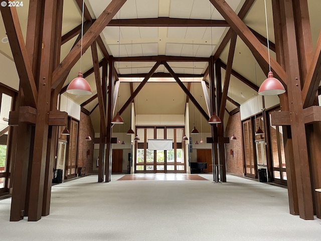 view of horse barn