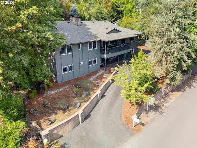 birds eye view of property