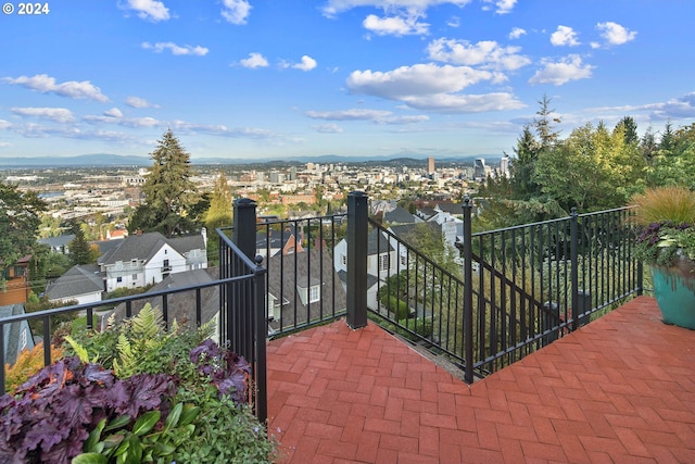 2868 NW Cumberland Rd, Portland, OR 97210 - balcony featuring a mountain view