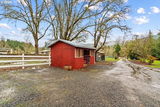 view of outbuilding with an outdoor structure